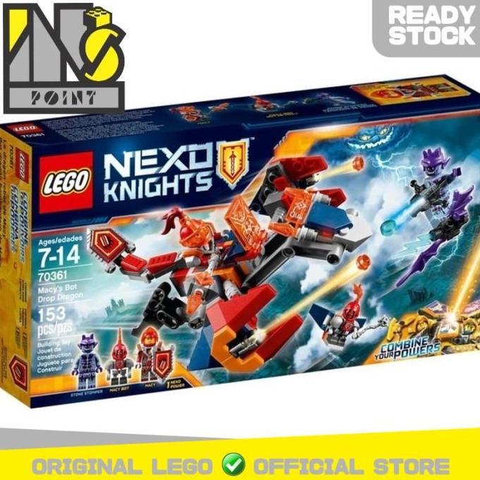 Promo LEGO 70361 - Nexo Knights - Macy's Bot Drop Dragon Diskon