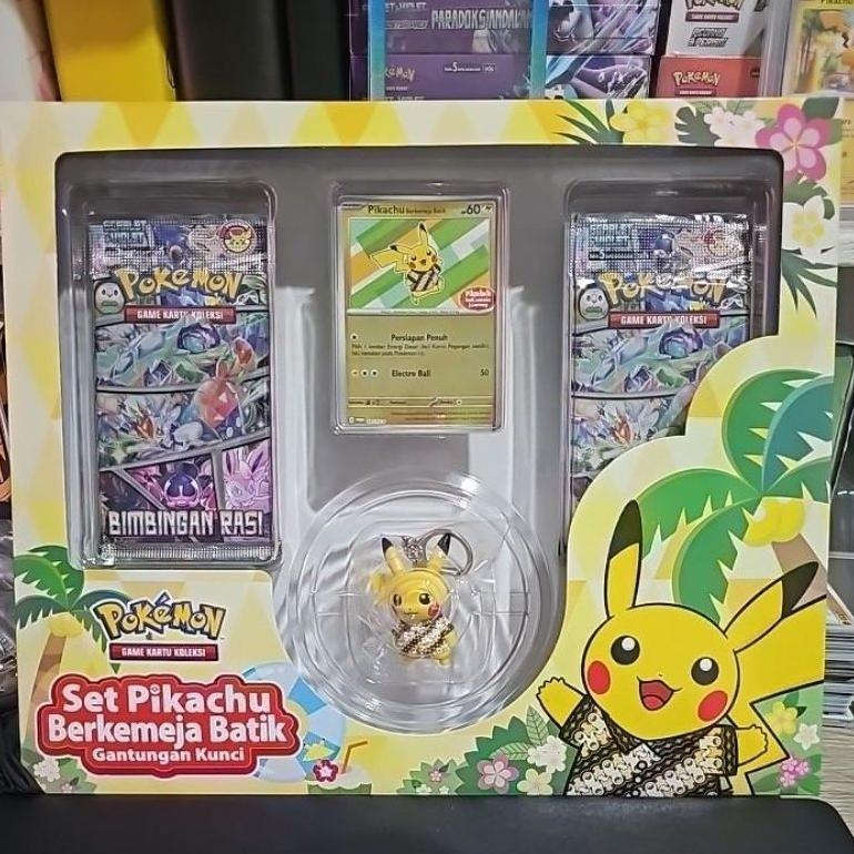 Discount Set Pikachu Berkemeja Batik Original Box Bundle Pokemon Tcg Kartu Indonesia
