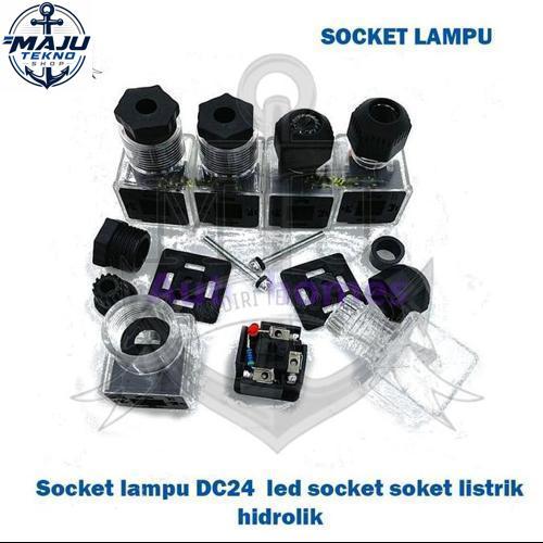 SOCKET LAMPU DC24/LED SOCKET SOKET LISTRIK HIDROLIK