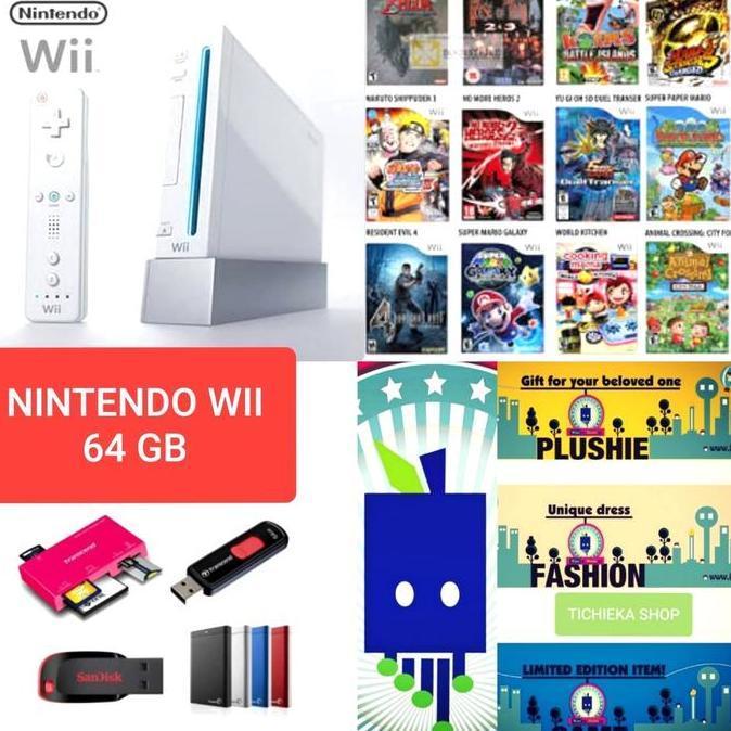 Flashdisk 64 Gb full game Nintendo Wii plus Bonus
