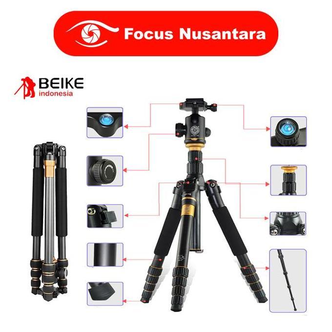 BEIKE TRIPOD Q999C KAMERA BEIKE Q 999 C - TRIPOD MONOPOD KAMERA GARANSI RESMI MURAH