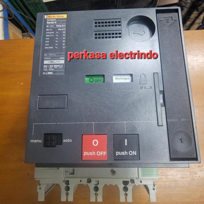 BEBAS ONGKIR - MCCB NS400N 4P 400A+MOTORIZED MERLIN GERIN