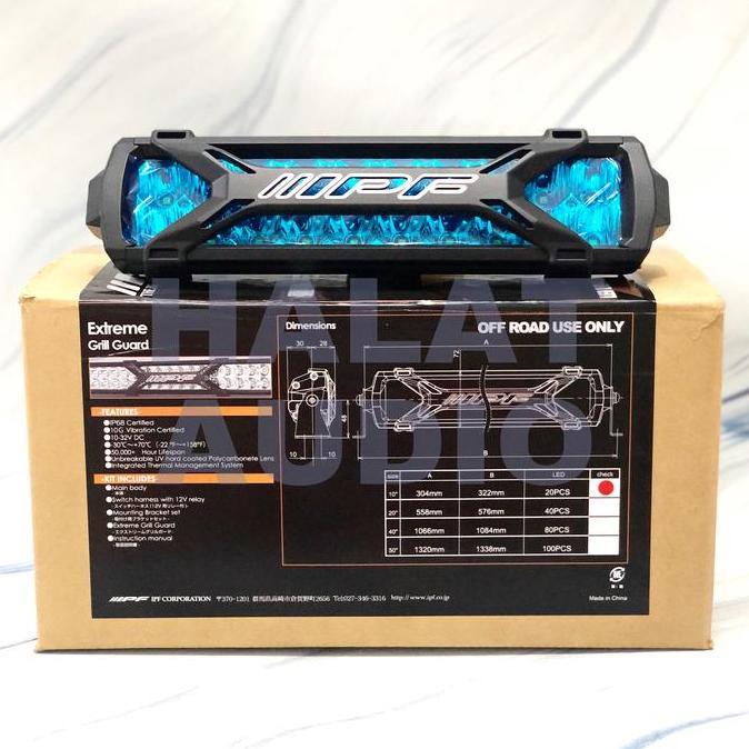 HARGA DISC - Lampu IPF Japan 600 Series LED Light Bar 10" Double Row 612SD Hybrid