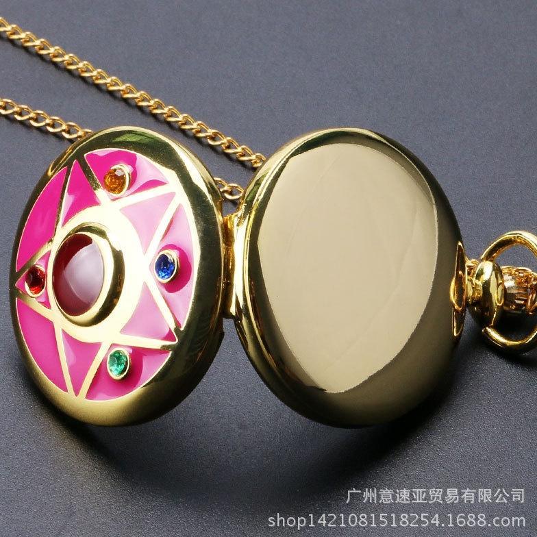 Sppw Sailor Moon Pocket Watch Jam Saku Sailormoon Magical Girl Mahou Shoujo Terlaris