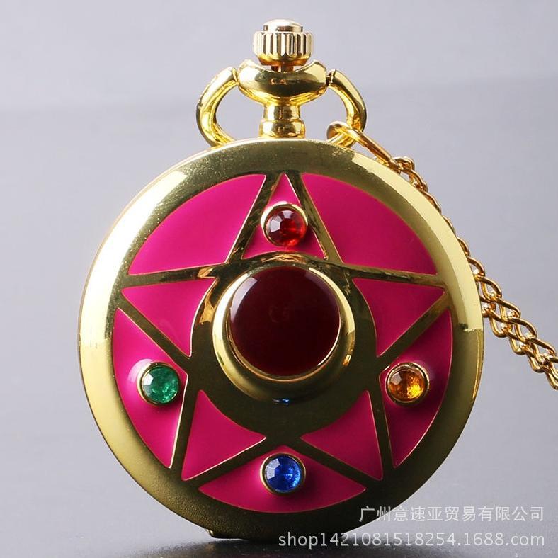 Sppw Sailor Moon Pocket Watch Jam Saku Sailormoon Magical Girl Mahou Shoujo Siap Kirim