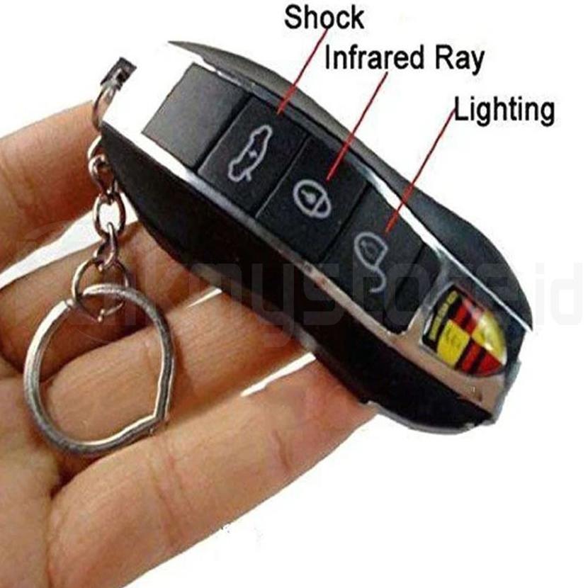 Prank Toys Electric Shock Mainan Kejut Listrik Pena Permen Karet Meteran Remote Kunci Mobil Korek Ap