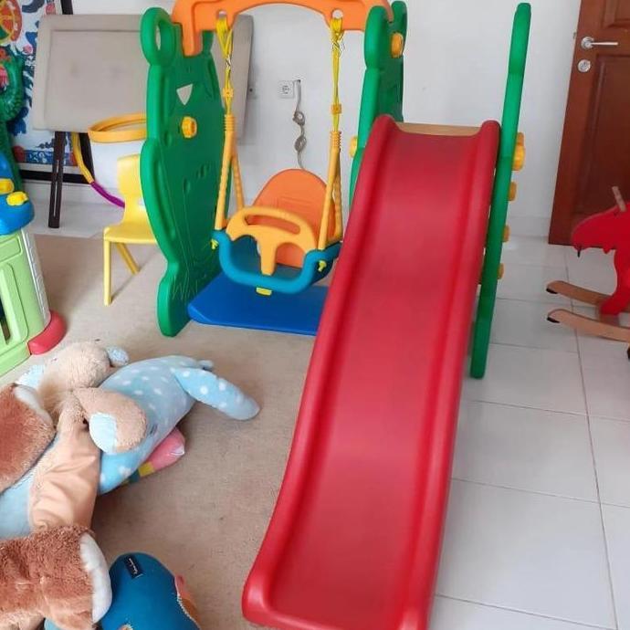 Jual Ayunan Perosotan Eduplay Frog Swing and Slide Bekas Preloved