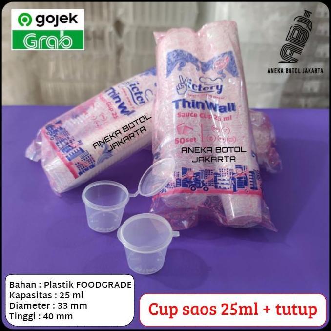 cup saus 25ml victory / cup sauce 25ml / tempat sambal 25ml