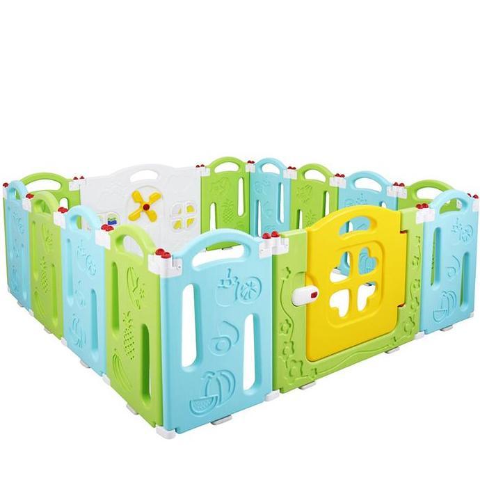 PAGAR MAINAN ANAK MURAH LABEILLE TROPICAL FOLDING FENCE KC-217