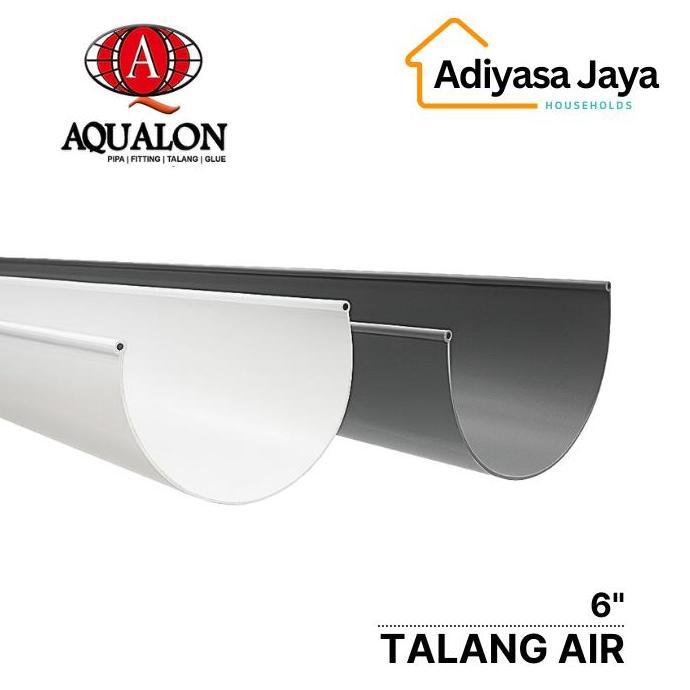Talang Air Pvc Bulat 6 (Aqualon) / Setengah Lingkar / Gutter