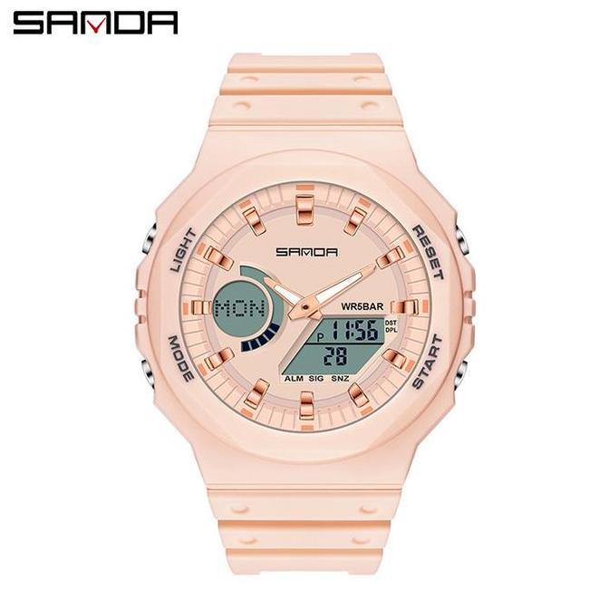 Watch- Jam Tangan Sport Pria Nita Dital Analog Sanda 6016