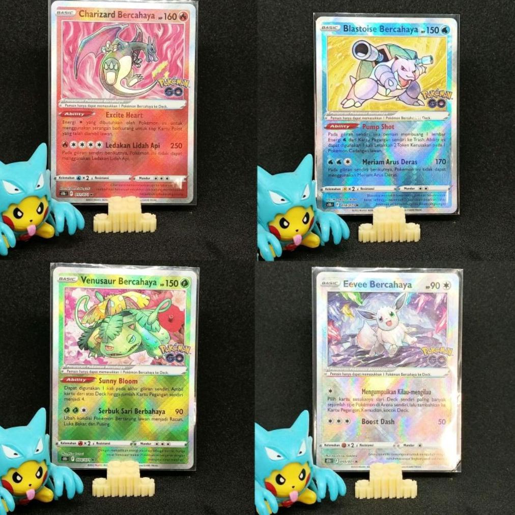 Discount Trio Kanto Bercahaya + Eeve Bercahaya Pokemon Go Tcg Pokemon Indonesia