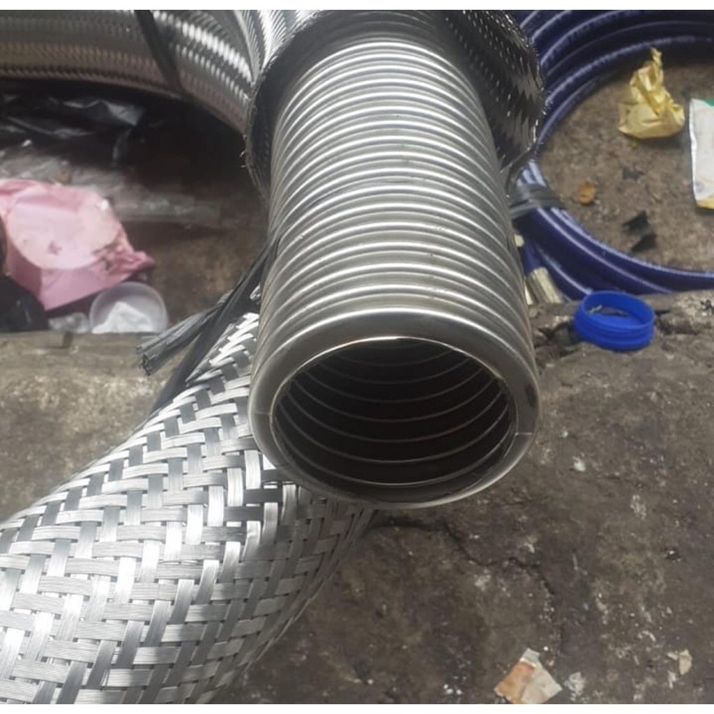 Selang flexible knalpot 2” stanlies meteran