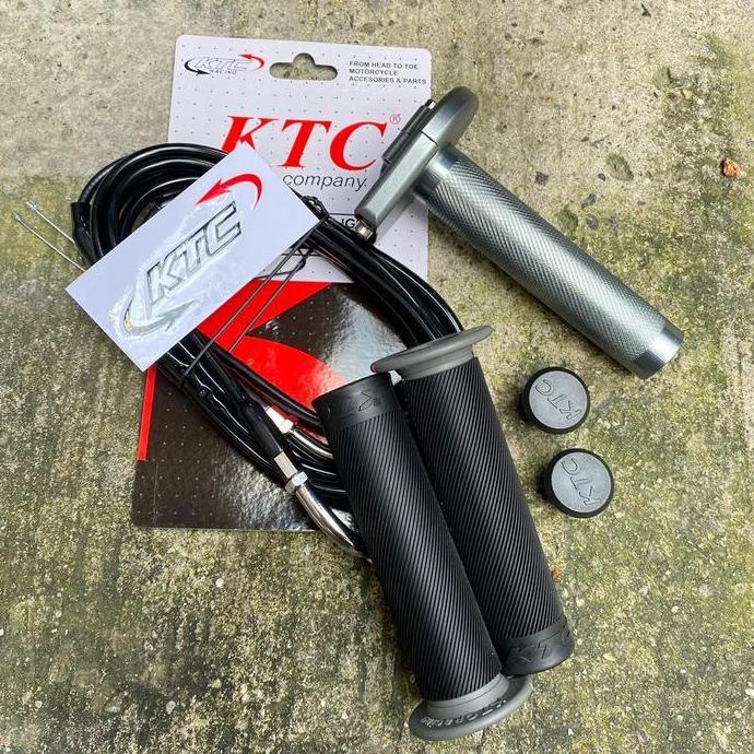 Promo Gas spontan aktif original ktc racing 2 kabel slongsong gas spontan ktc 2 kabel plus handgrip 