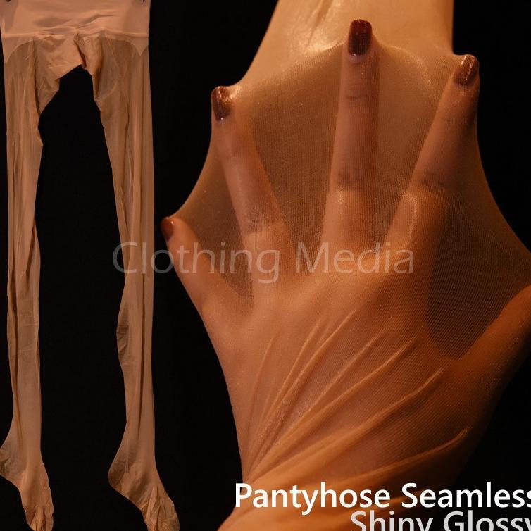 Pantyhose Seamless Glossy Tipis Transparan Stocking Shiny Elastis Mengkilap