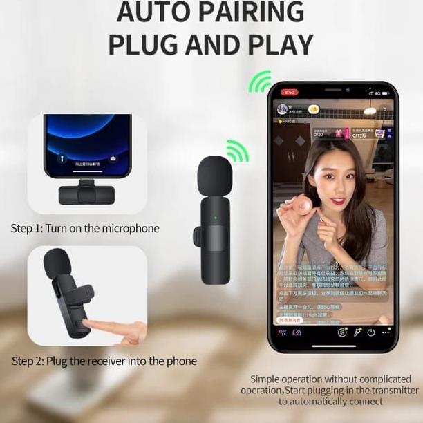 Bundling K8 Microphone Mic Clip On Youtuber Wireless Usb/Mic Youtuber Bluetooth