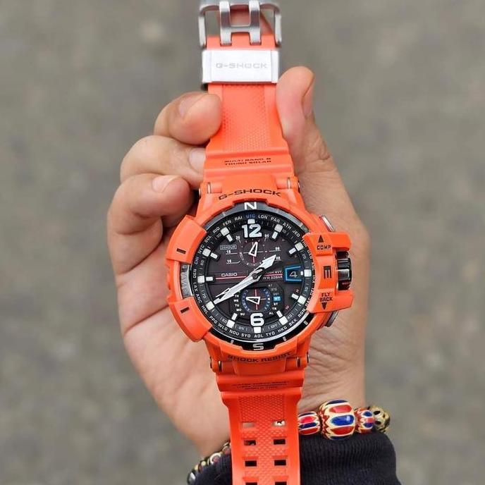 CASIO GSHOCK GW-A1100R-4A GW-A1100R-4ADR ORANGE JAM TANGAN PRIA ORIGINAL