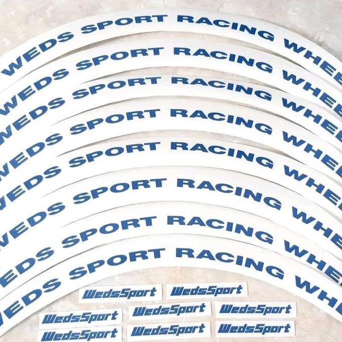 // Stiker Velg Mobil Weds Sport Tc005 //
