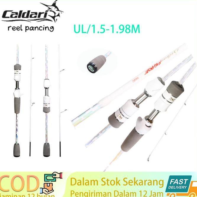 Joran Pancing Artemispure Ul Karbon Ujung Padat Joran Putar Ultraringan Joran Casting Joran Pancing 