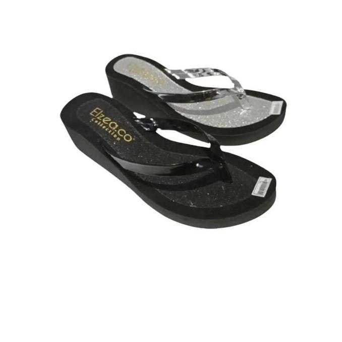 Shoe- Elzea - Sandal Wedges Nita Jepit Mnhara - Fipper Wedges Nita Slip Resistant S Style
