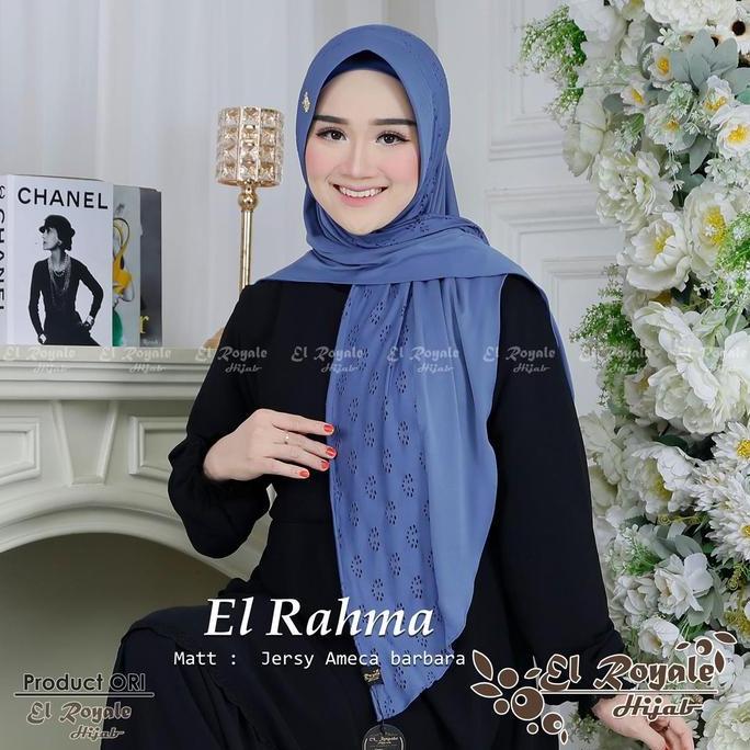 Zira- New- Hijab Pashmina Instan + Inner/Ciput El Rahma By El Royale