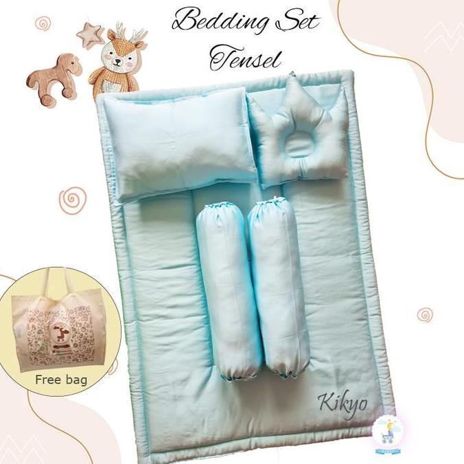 Bedding Set Baby Tencel Soft Blue Bedding Set Bayi Sutra Organic Baby Set Tencel Bedding Baby Tencel