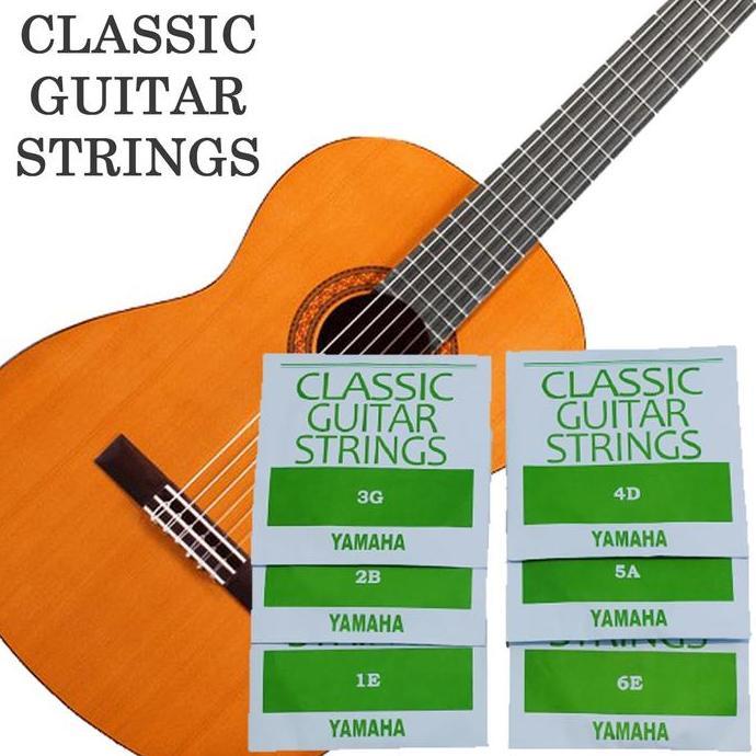 alwibarjah67 - senar gitar nylon yamaha classic 1 set - senar gitar yamaha classic nylon