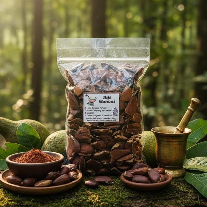 Spice- Biji Mahoni Berat 500 Gram - Rempah Bu Risma