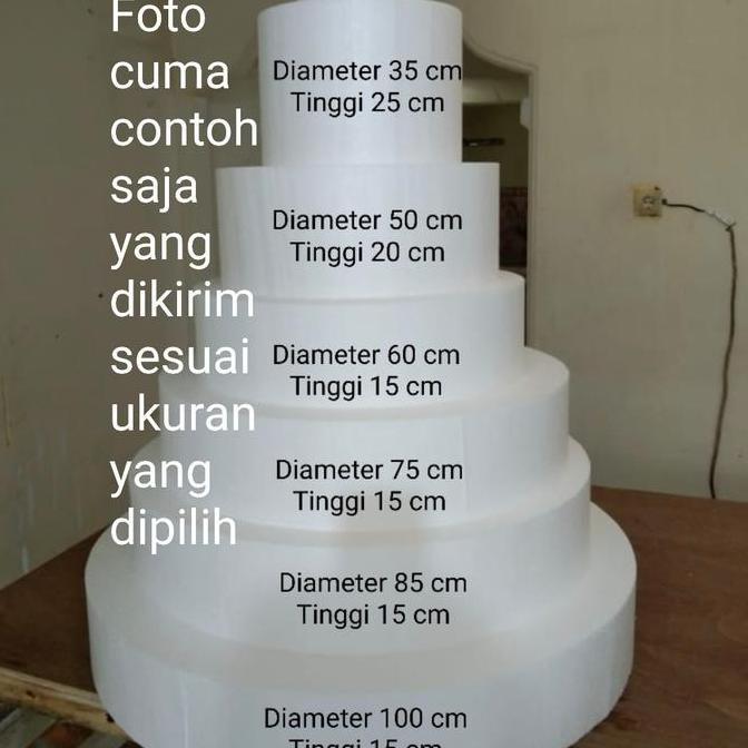 Box- Ukuran 35, 38, 40, 42, 45Cm Tinggi 21 S/D 30Cm Dummy Cake Styrofoam
