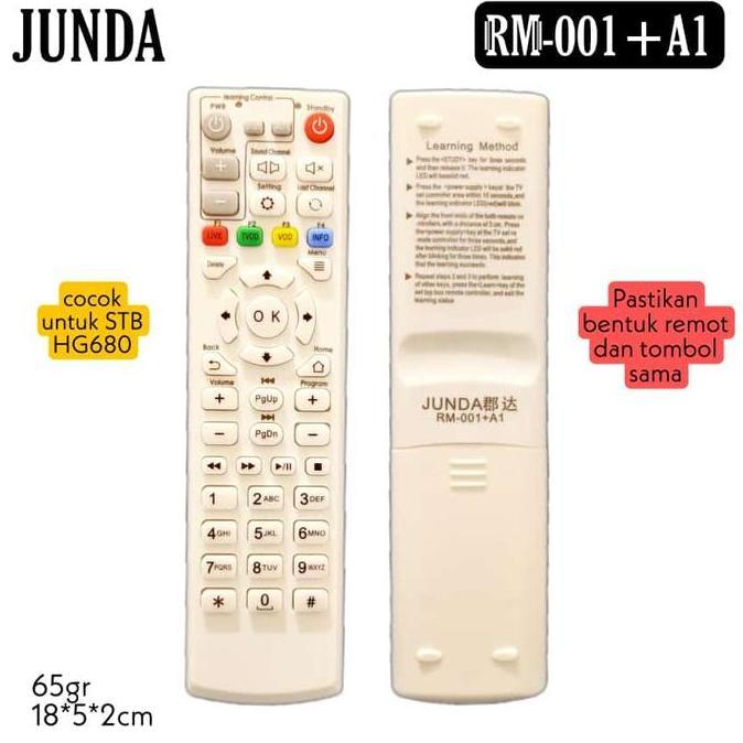Moc- Remote Stb Dvb Indihome Fiberhome Terbaru Junda Rm 001+A1