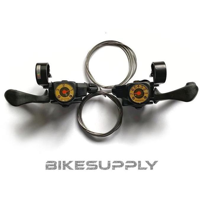 Promo Shifter Operan Sepeda Shimano Altus 3 x 7 Speed SC - CT15 Via Japan Vintage NOS Jadul Diskon