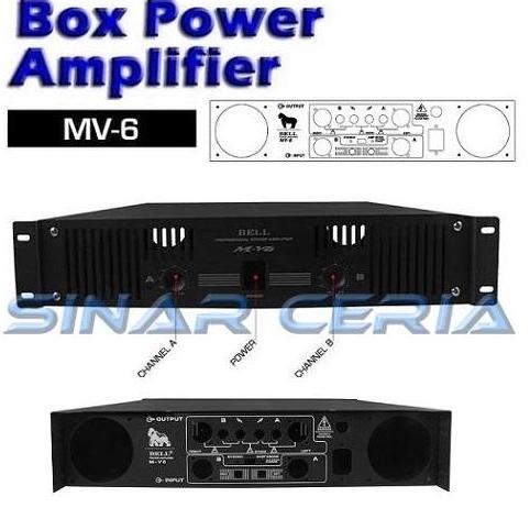 SC BOX POWER AMPLIFIER MV-6 BOX BELL MV6 BOX POWER AMPLY MV-6 MV 6
