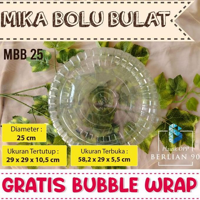 Mika Bolu Sifon 25 cm Mika Bolu Shiffon Besar Mika Bulat Bolu Jumbo