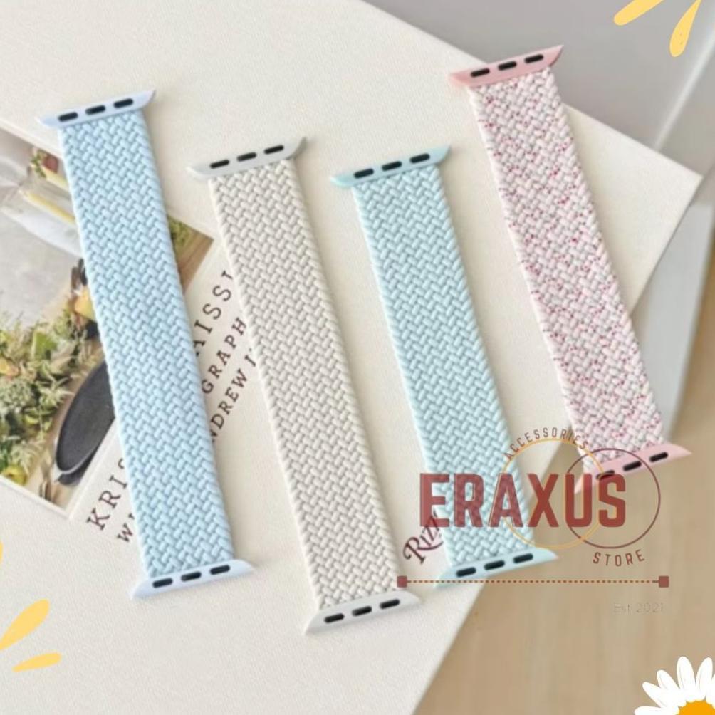 Terlaris Eraxus Strap Nilon 38Mm 40Mm 41Mm 42Mm 44Mm 45Mm 46Mm 49Mm Elastic Woven Nylon Strap For Iw