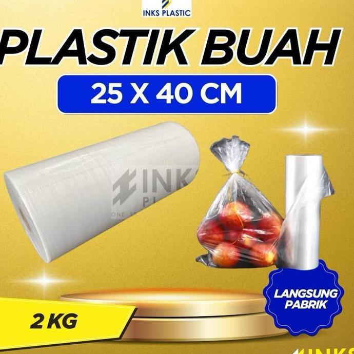 PLASTIK HD ROLL BUAH/SAYUR/FOTOCOPY 25x40