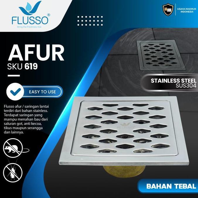 Vincitory Afur Lantai Saringan Got Stainless Katub Kuningan Anti Serangga Anti Bau - Afur Lantai Sta