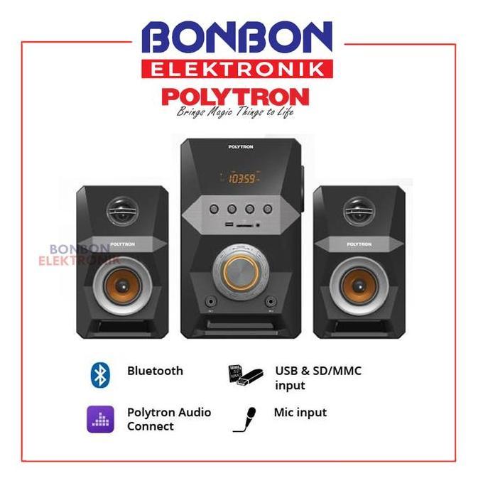 Promo POLYTRON Multimedia Speaker PMA 9522 Radio USB Diskon