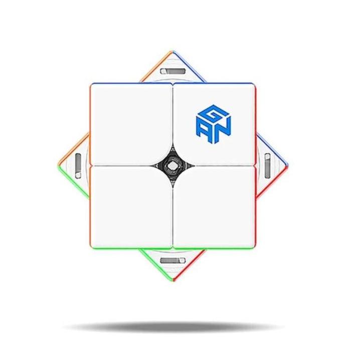 [vy] Magic Cube 2x2 Gan 251 M Leap 2x2 Magnetic Stickerless 2x2x2 Puzzle Kubus GAN 251M Leap