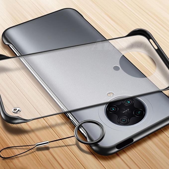 Case Xiaomi Poco F2 Pro Hard Pc Matte Casing Frame Borderless Free Tali Lanyard