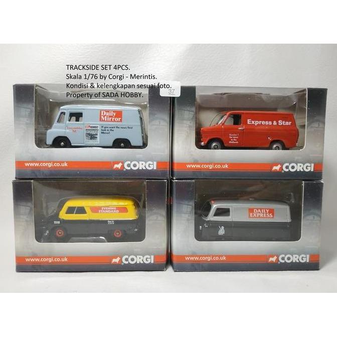 CORGI TRACKSIDE 1/76 BLIND VAN NEWSPAPER MORRIS MODEL VAN, BEDFORD CA VAN, FORD TRANSIT VAN, AUSTIN 