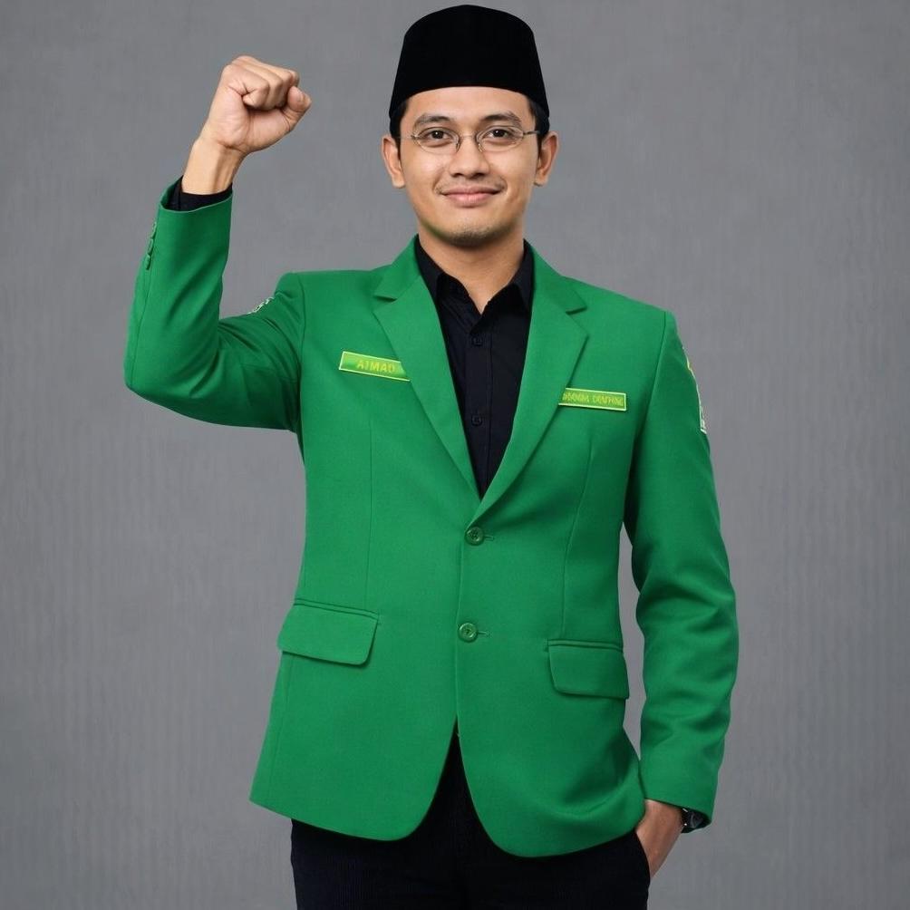 Premium Jas Ansor Lengan Panjang, Free Bordir Nama & Pimpinan