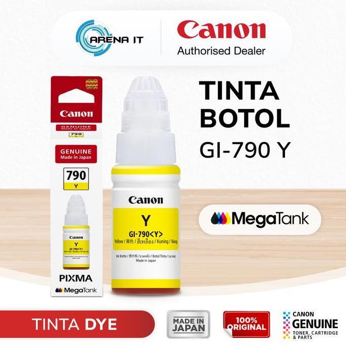 Tinta Original Canon 790 Yellow GI790Y - Tinta Canon G1010 G2010 G3010 G4010