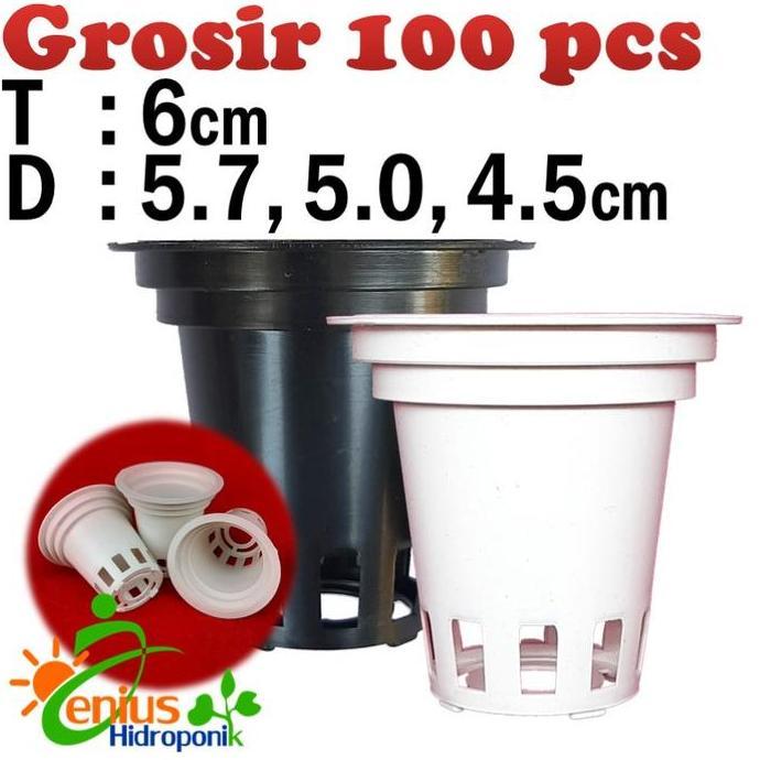 Yard- Grosir 100Pcs Netpot Multi Diameter (T6) / Net Pot / Netpot Hidroponik