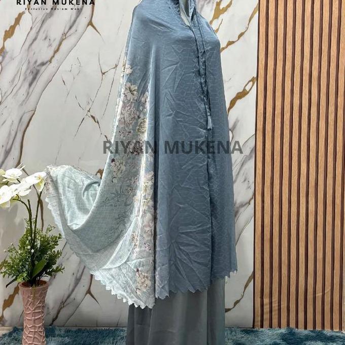 Lansungkirim- Mukena Syakila Bahan Armania Silky 2In1 Jumbo Meh | By Riyan Mukena.