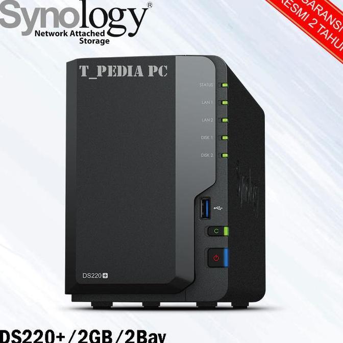 Synology Ds220+ Diskstation 2-Bay Nas Server Storage Cloud Ds 220+
