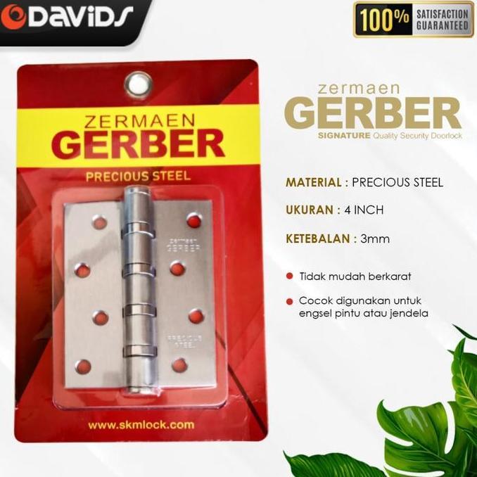 Engsel Pintu Jendela Esel Ensel Rumah Tebal 4 inch GTS Gerber Blister