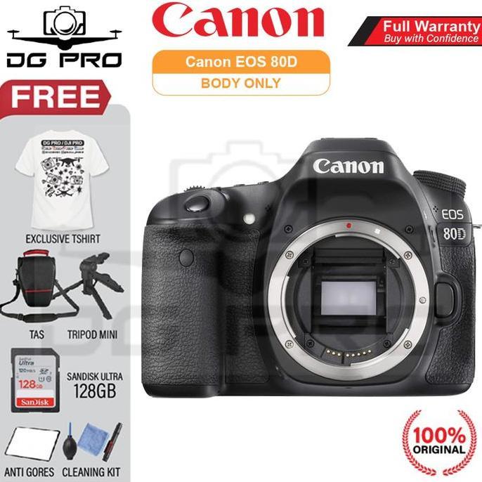 Canon Eos 80D Body Only - Kamera Dslr Canon Eos 80D Bo