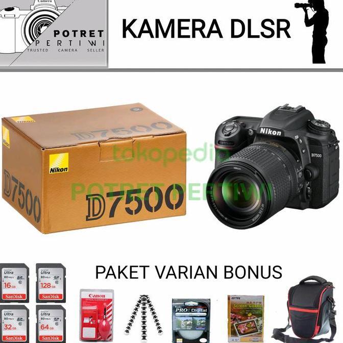 QIVARASHOP_ - NIKON D7500 KIT 18-55MM / NIKON D7500 BODY ONLY / NIKON D7500 KIT 18-140 / NIKON D7500