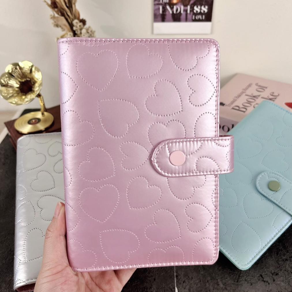 NEW Binder A6 Love Shaped Quilted Model Organizer binder a6