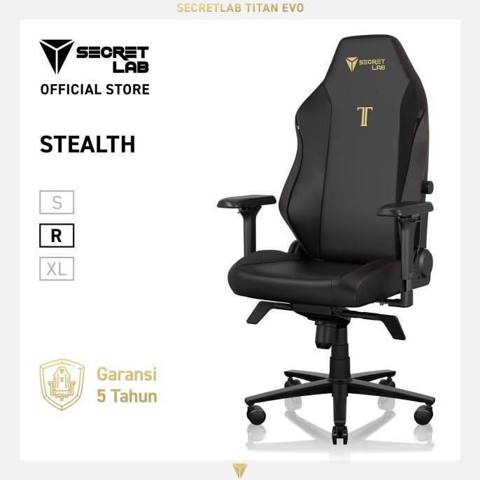 Kursi Gaming Secretlab TITAN Evo NEO Hybrid Leatherette - Stealth